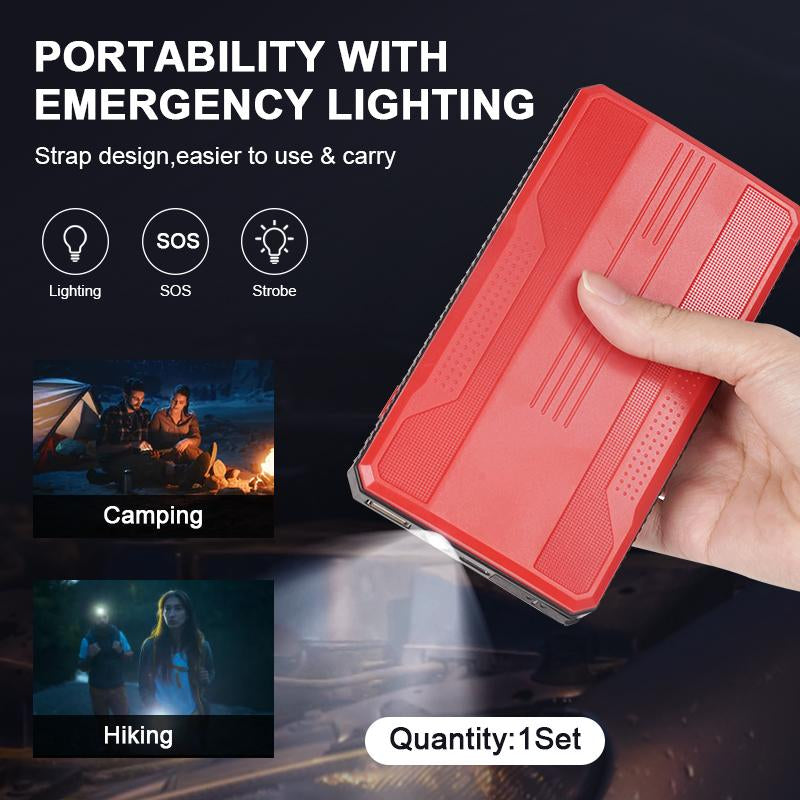 Tesla and Truck Portable Power Station 3000A Emergency Jump Starter, Weather Resistant Rescue Kit